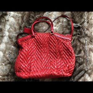 Coach, large satchel, salmon color